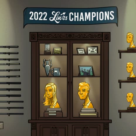 2022 Links Champions Trophy Case