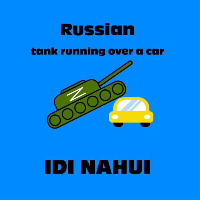 Tank Running Over Car